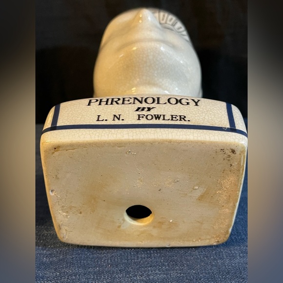 Phrenology Bust by LN Fowler. Crackle Finish 9”t - Picture 6 of 6